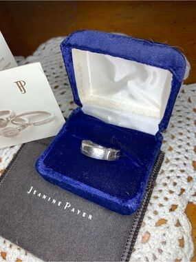 Jeanine Payer Polished Silver ring with engraved quote by William Blake 7